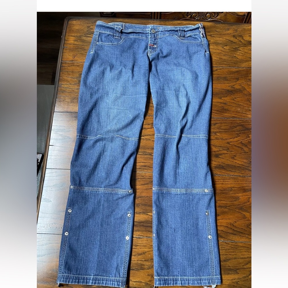 MFG Girbaud Shuttle Pant Jeans Cargo Tape Belt